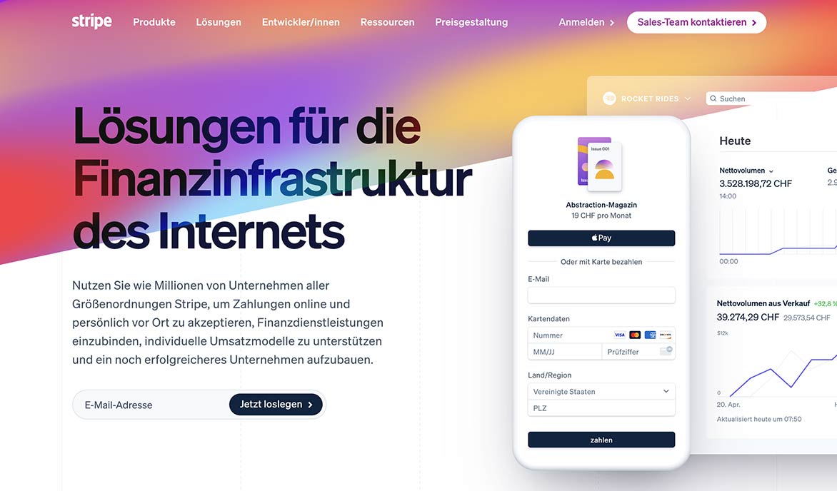 Screenshot Stripe