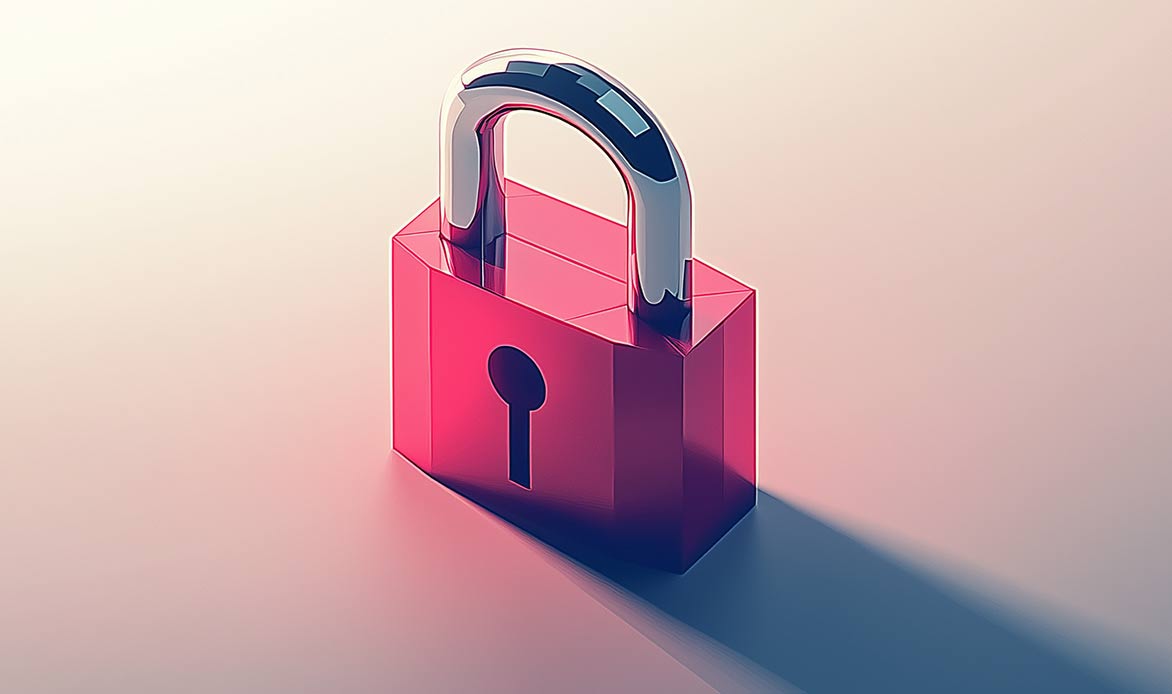 Hängeschloss für Website Security
