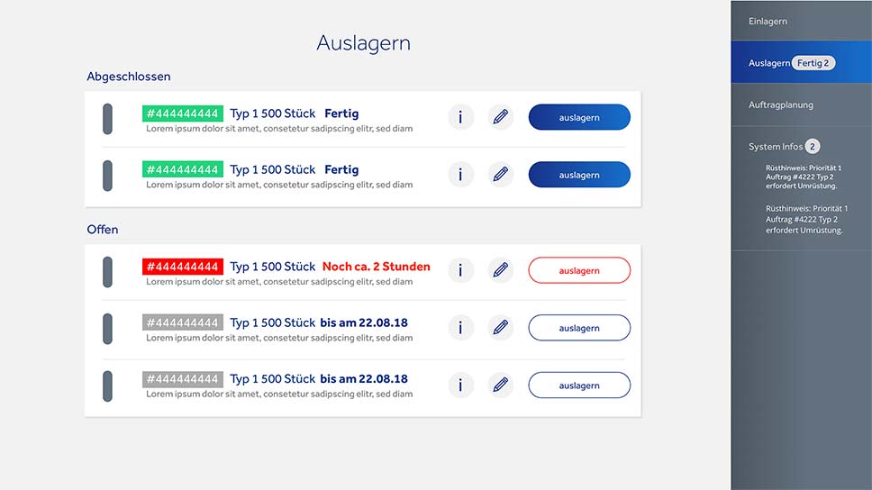 UX / UI Design für Dokumentemanagement auf iPad Schritt 3