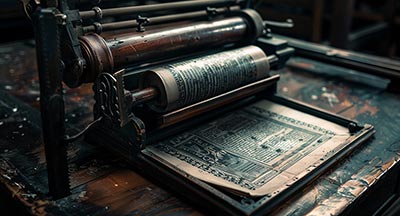 Druckerpresse von Johannes Gutenberg