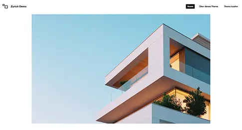 Screenshot Zurich Block-Theme